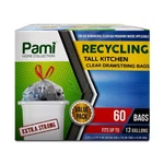 Pami Recycling Tall Kitchen Drawstring Trash Bags- Extra-strong Plastic Garba.... Fixed Price $19.69.