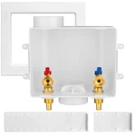 1-PACK Hesun Washing Machine Outlet Box W/ Regular, White. Fixed Price $43.68.