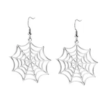 Stainless Steel Spider Web Drop Earring For Women Jewelry Silver. Fixed Price $19.73.