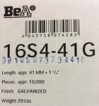Bosch 10004940 Bea 16S4-41G 1-5/8" Leg Length Collated Finish Nails (10000-PER. Fixed Price $32.62.