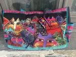 Laurel Burch Medium Tote (fantasticats). Fixed Price $40.00.