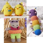 Herrschners Spring Crew Ami Pack-set Of 3 Crochet Kit. Fixed Price $49.97.