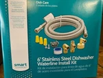 Smart Choice 6' Stainless Steel Dishwasher Waterline Installation Kit (new). Fixed Price $18.99.