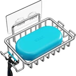 Suction Soap Dish Stainless Steel Wall Mounted Holder Bar Bathroom Shower Basket. Fixed Price $13.99.