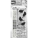 Stampers Anonymous Tim Holtz Mixed-media Stamps & Stencil Silhouette Birds. Fixed Price $11.96.