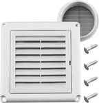 Funmit 4" Louvered Vent Cover Stops Birds Nesting For Outside Dryer Exhaust Air. Fixed Price $24.95.