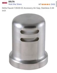 Delta 72020-SS Kitchen Air Gap Stainless. Fixed Price $29.00.