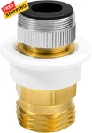 Dishwasher Snap Coupling Adapter, Faucet 3/4 Inch, Golden White Black. Fixed Price $25.33.