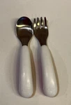 Oxo Tot Fork & Spoon Set Pink Color 2 Piece. Fixed Price $6.00.
