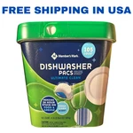 Member Mark Dishwasher Pacs 105 Ct All-in-one Detergent Pods Grease Fighter. Fixed Price $32.99.