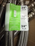 Fluidmaster 18" Braided Ss Water Heater Supply Line Connector 3/4" Fip Of 10 Pcs. Fixed Price $80.00.