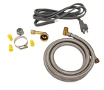 Dishwasher Line Install Kit With Elbow, 6' Stainless Steel Hose, DWK6572SSE. Fixed Price $39.82.