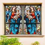 3D Baby 1766NAO Window Film Print Sticker Cling Stained Glass Uv Block Fa. Fixed Price $136.58.