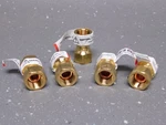 (5) Anderson Metals Brass 3/8" Flare Swivel Connectors Propane Natural Gas Lpg. Fixed Price $24.99.
