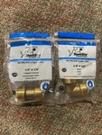 Sharkbite 3/4 Coupling & Elbow Brass Push Connect Lot U016LFA U256LFA. Fixed Price $19.99.