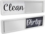 Dishwasher Magnet Clean Dirty Sign, Large, Wood Black & White. Fixed Price $13.24.