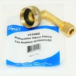 Dishwasher Elbow Connector Garden Hose Fitting VI3460 For Whirlpool W10685193. Fixed Price $9.25.