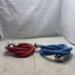 Pair EVERBILT4FT Red/blue Rubber Washer Hoses Open Box. Fixed Price $19.99.