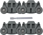 4-PACK Heavy-duty Steel Dishwasher Wheels For Whirlpool, Kenmore, Kitchenaid. Fixed Price $16.14.