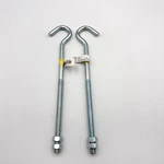 National Hardware N221-705 3/8" X Zinc Plated J-bolt Hook W/ Nuts Heavy Duty. Fixed Price $5.61.