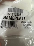 + New Whirlpool Range Nameplate / Logo - Part # W11178521. Fixed Price $20.00.