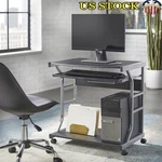 Rolling Computer Desk W/ Keyboard Tray & Lower Shelf Ideal Apartment Dorm Room. Fixed Price $69.20.