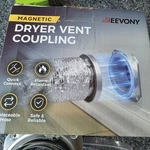 Jeevony DV180 Magnetic Dryer Vent Coupling Quick Connect 4" Open Box. Fixed Price $28.95.