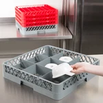 4 Pack Commercial Dishwasher Machine 9 Cup Glass Bowl Tray Rack Decanter Pitcher. Fixed Price $169.00.
