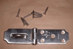 Heavy Duty Stainless Steel Hinge Hasp N342-550 By National Mfg. Co.. Fixed Price $16.00.