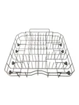 Whirlpool Dishwasher WDF550SAAB Lower Dishrack W/ Wheels Oem. Fixed Price $116.99.