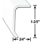 Ap Products 021-86102-16 16' Black Aluminum Long Leg Trim. Fixed Price $343.69.