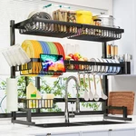 Adbiu Over The Sink Dish Drying Rack (expandable Height Length) Snap-on Desi. Fixed Price $80.95.