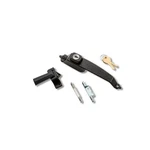 National Hardware Black Zinc Push Button Keyed Latch N100-031. Fixed Price $27.99.