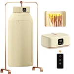 Portable Clothes Dryer, 8H Timer, W/remote Control & Bag, Mini Compact Fo.... Fixed Price $52.99.