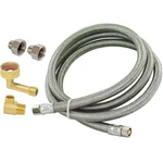 Eastman Dishwasher Install Kit, 12FT Braided Ss Supply Line, 3/8" Comp. Ends. Fixed Price $33.02.