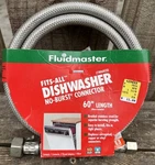 Fluidmaster 1W60CU Dishwasher Connector Long 3/8 7/16 1/2 Open - No Elbow. Fixed Price $8.99.