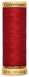 Gutermann Natural Cotton Thread 110YD-BRIGHT Red 3 Pack. Fixed Price $12.15.