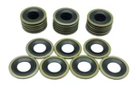 Dsnaduo 25 Pcs Metal/rubber Drain Plug Gasket, Fits 1/2, M12, So Replace .... Fixed Price $14.21.