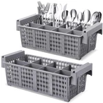 2 Pcs Flatware Dishwasher Basket Silverware Cutlery Washing With Handl.... Fixed Price $75.20.