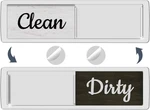 Oxepleus Dishwasher Magnet Clean Dirty Sign, Farmhouse Rustic 7, A-silver. Fixed Price $9.05.