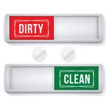 Assured Signs Stylish Clean Dirty Magnet For 7 By 2 Inch, Green /. Fixed Price $12.92.