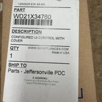 WD21X34760 Ge Cafe Dishwasher Control Panel 100/2025. Fixed Price $56.95.