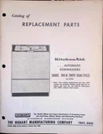 Kitchenaid KDI-16 Dishwasher Parts Catalog 1970 First Edition Hobart Troy Ohio. Fixed Price $20.99.