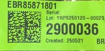 New Oem Lg Wifi Pcb Assembly EBR85871801 Washer/ Stove/ Range. Fixed Price $39.99.