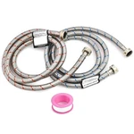 Set Hot And Cold Stainless Steel Washing Machine Hoses Burst Proof, 6FT Lo.... Fixed Price $26.47.
