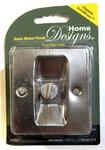 National Knotched Pocket Door Latch Satin Nickel Finish W/lock N326-272 V1951. Fixed Price $16.00.