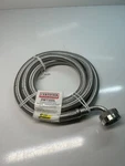 6FT Braided Stainless Steel Dishwasher Hose Connector - 3/4" Elbow DW72SSL New. Fixed Price $8.97.
