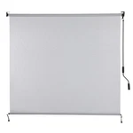 Aoodor Outdoor Solar Fabric Roller 5% Openness Cordless Sun Up Shade. Fixed Price $79.99.