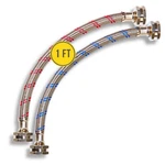 Short Washing Machine Hoses (1FT) - Oct Connect For Easy & Secure Tightening.... Fixed Price $28.19.