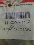 Genuine W10292152 Whirlpool Dishwasher Hardware Kit. Fixed Price $9.97.
